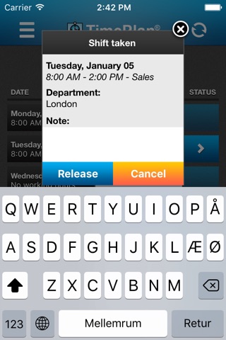 TimePlan Employee App screenshot 4
