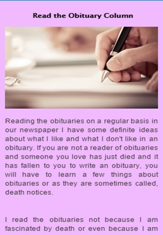 How to Write An Obituary screenshot 3
