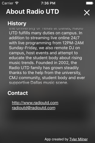 Radio UTD screenshot 3