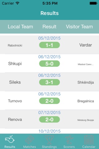 InfoLeague - Information for Macedonian First League - Matches, Results, Standings and more screenshot 2