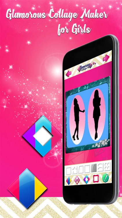 Glamorous Collage Maker for Girls - Stitch and Split Beautiful Pics in Photo Editor