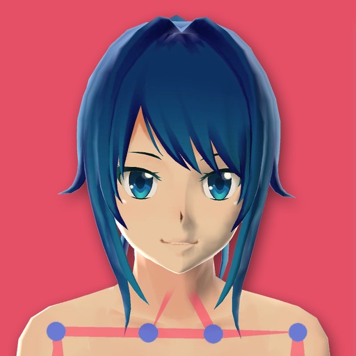 Anime Girl Pose 3D Icon