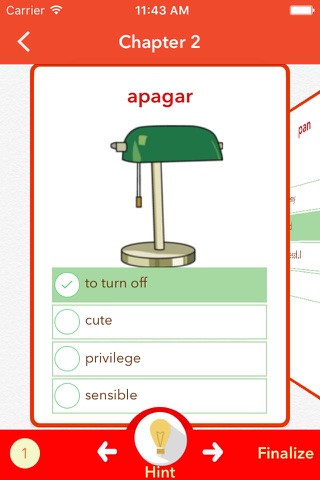 Spanish Vocabulary Flashcards Free - Memory Trainer screenshot 3