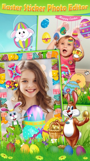 Easter Photo Sticker.s Editor - Bunny, Egg & Warm Greeting f(圖1)-速報App