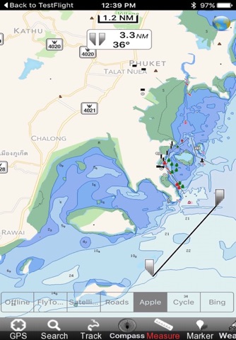 Phuket Island - GPS Map Navigator screenshot 2