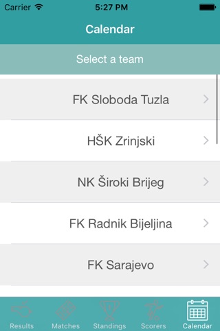 InfoLeague - Information for Bosnian-Herzegovinian Premier League screenshot 3