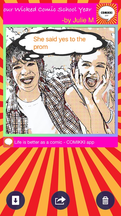 COMIKKI - Your Comic Life : Automatic Selfie Cartoon Photo Strip Camera Pro+ screenshot-3