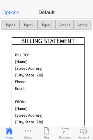 Billing Statements - náhled