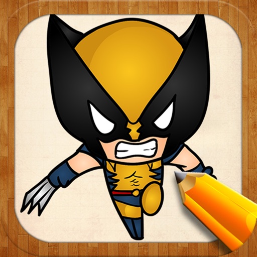 Drawing Ideas For Chibi Superheroes iOS App