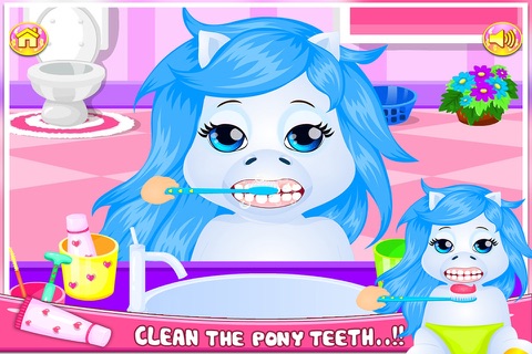 little Baby Pony Care - Kids Games screenshot 3
