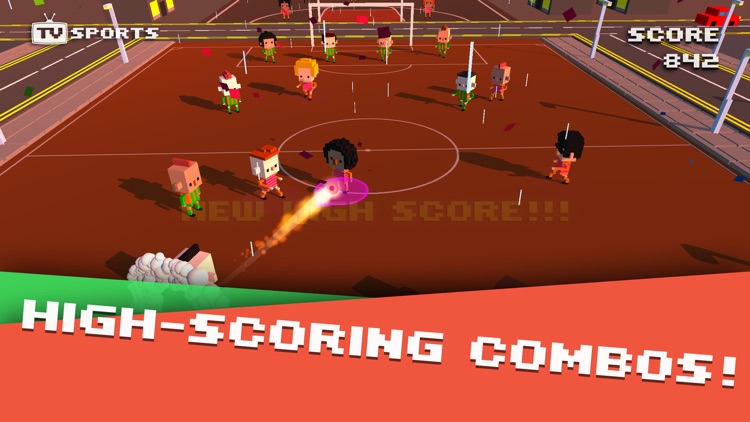 TV Sports Soccer - Endless Blocky Runner screenshot-4