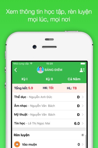 QLTH Phụ huynh screenshot 2