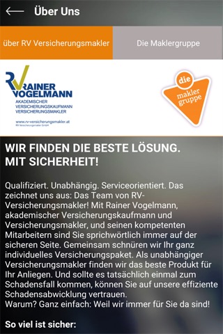 RV Versicherungsmakler GmbH screenshot 4