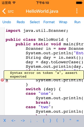 Mobile IDE for Java screenshot 2