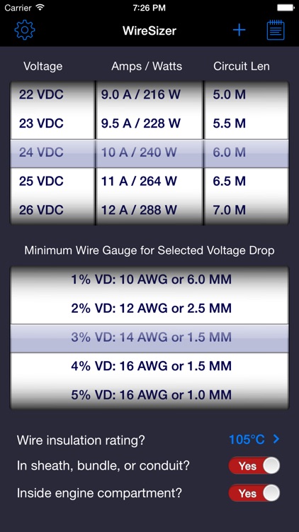 WireSizer - DC Voltage Drop Calculator screenshot-3