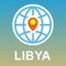Libya offline map brought to you by PGCGLOBE 