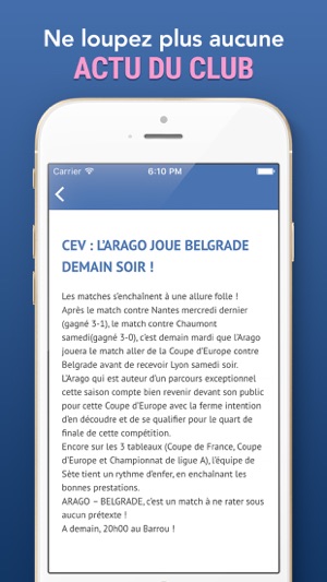 Arago de Sète - Tous les résultats et actualités de votre cl(圖4)-速報App