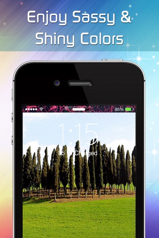 Cool Colorized Status Bar Effects & Designs - Colorful Wallpapers and Backgrounds for Home & Lock Screen screenshot 3