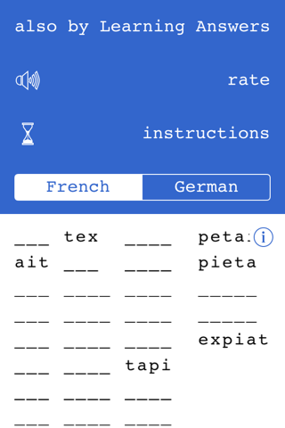 All The Words: French and German screenshot 3