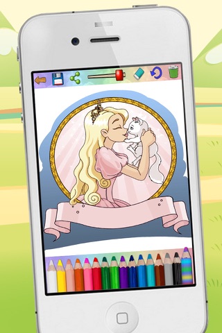Coloring book paint princesses & color dolls in classic fairy tales - Premium screenshot 4