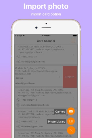 iCard Scanner Pro screenshot 4