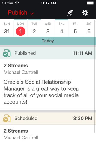 Oracle Social Relationship Management Mobile screenshot 2