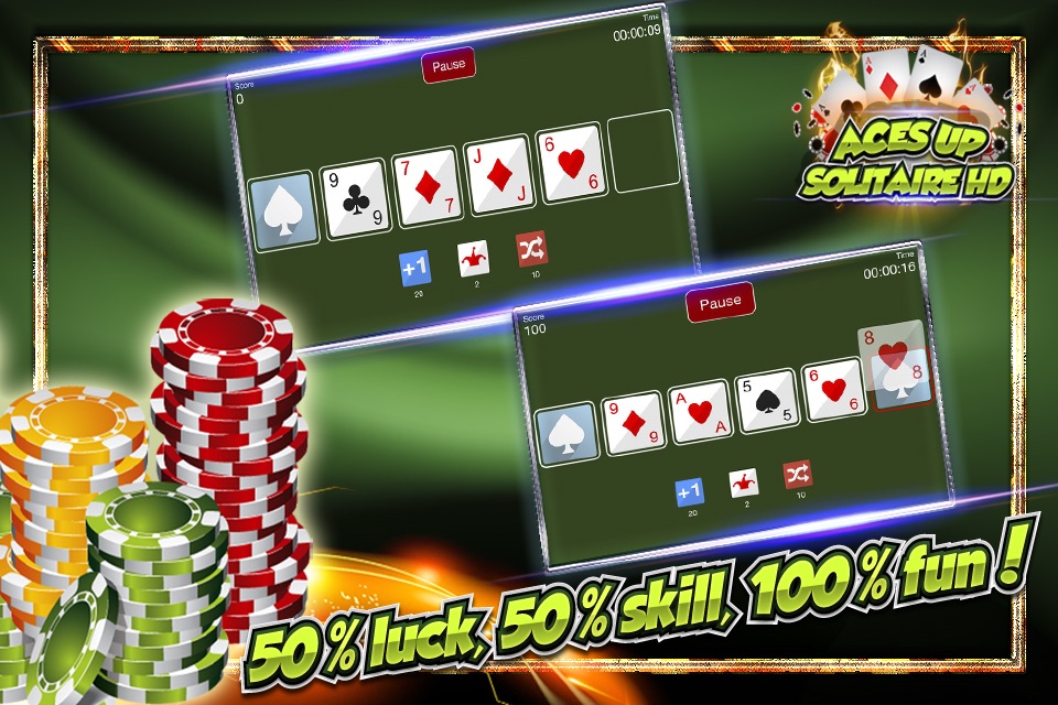 Aces Up Solitaire HD - Play idiot's delight and firing squad free screenshot 3