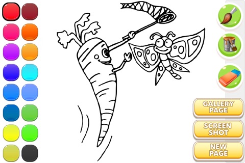 Vegetable Coloring Pages screenshot 2