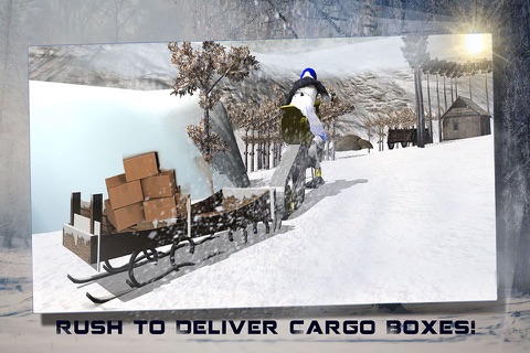 Snow Bike Cargo Transport Xtreme Racing screenshot 2