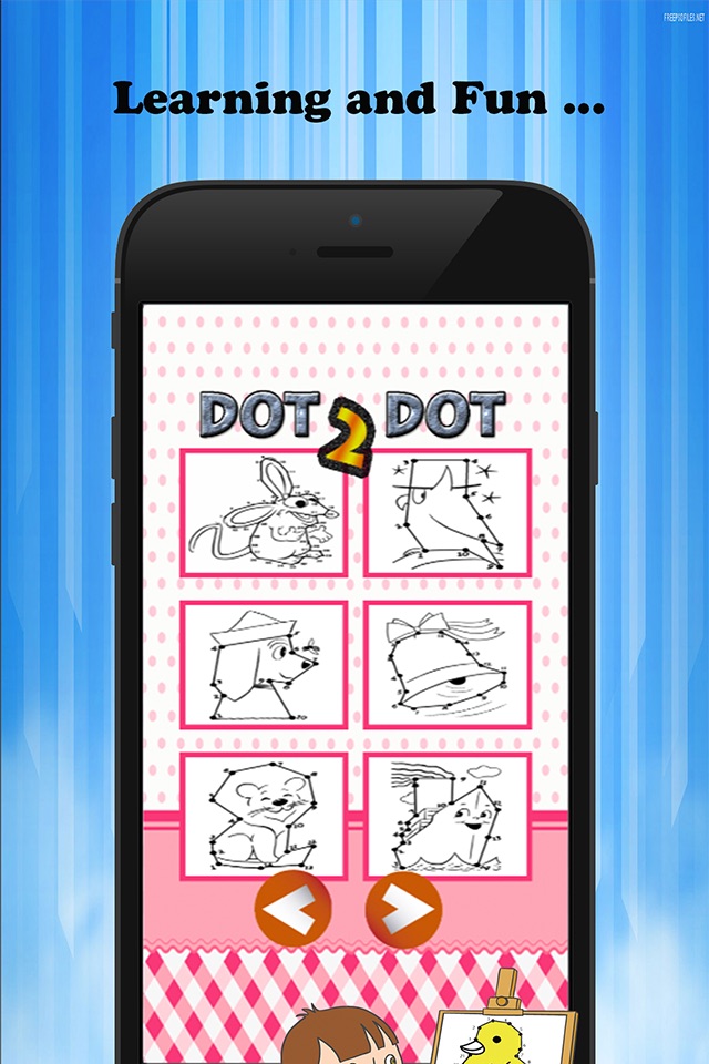 Dot to Dot Coloring Book Brain Learning  - Free Games For Kids screenshot 4