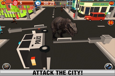 2016 Dinosaur Simulator Park : Dino City Fighting World Survival Game screenshot 2