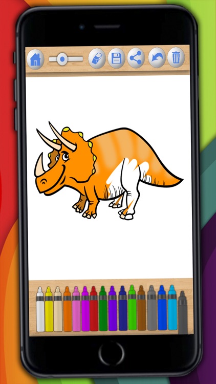 Dinosaurs Coloring book & Paint the Jurassic - Premium