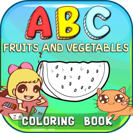ABC Fruits And Vegetables Coloring Book: Learning English Vocabulary Free For Toddlers And Kids! Cheats