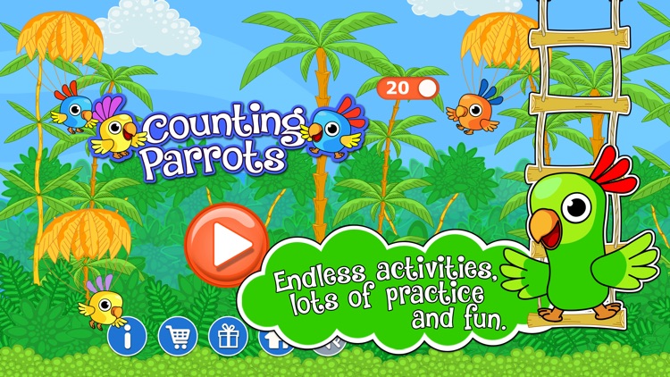 Counting Parrots 1 Free, Engaging Basic Math and Numbers Learning ...