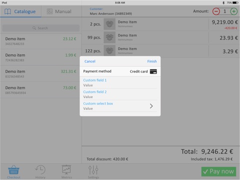 Spark - Point of Sales for iPad screenshot 4