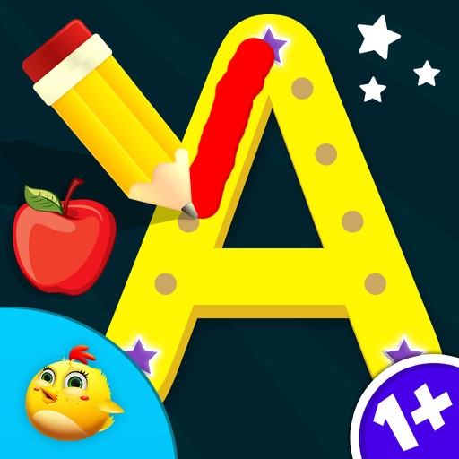 Kids Letters Tracing Worksheet Icon