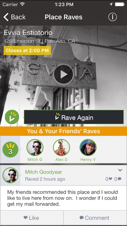 Raved - Guide to Great Restaurants, Bars & Stores Nearby