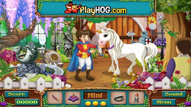 The King Unicorn Hidden Object