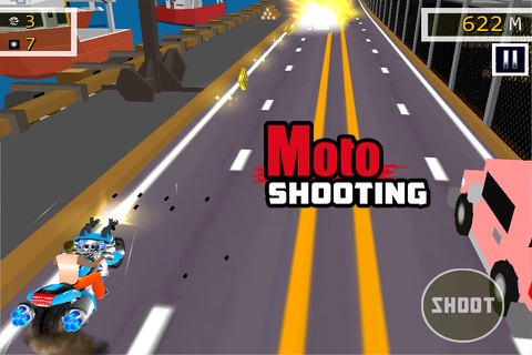 Moto Shooting - Free ( 3D Moto Bike Shooting & Racing Game ) screenshot 4