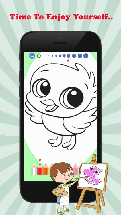 Baby Animal Cute Paint and Coloring Book - Free Games For Kids screenshot-4