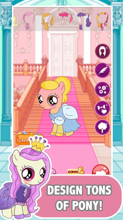 Dress Up Princess Pony Girl