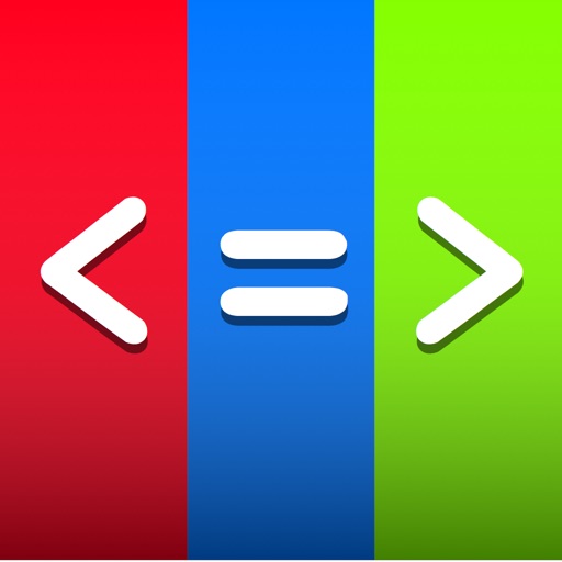 Math Quiz: Greater, Less or Equal iOS App