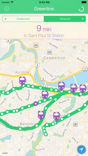 Greenline - MBTA Real-time Tracking for 