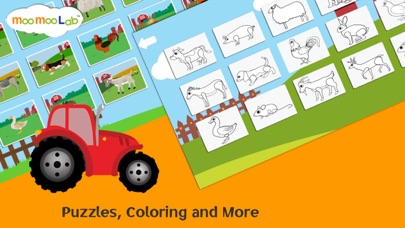 How to cancel & delete Farm Animals - Barnyard Animal Puzzles, Animal Sounds, and Activities for Toddler and Preschool Kids by Moo Moo Lab from iphone & ipad 3