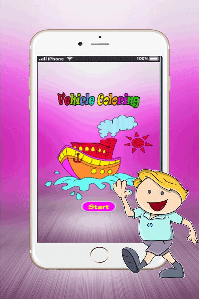 Best Games Education Veihicle Coloring Pages : Learn draw and paint For Kids !Fun screenshot 4