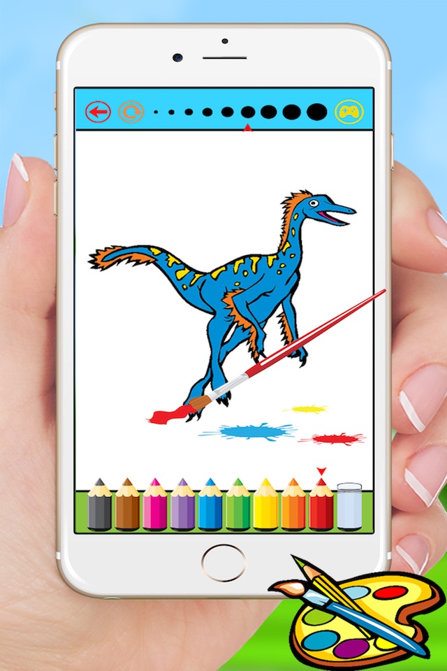 Dinosaur Dragon Coloring Book - Dino Drawing for Kids Free screenshot 4