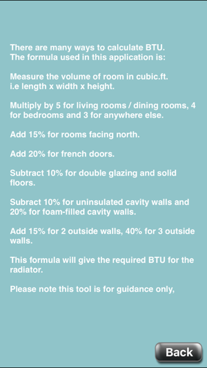 Radiator Btu Calculator