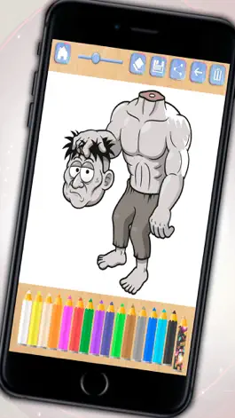 Game screenshot Paint and color zombies - Zombs coloring book for boys and girls hack