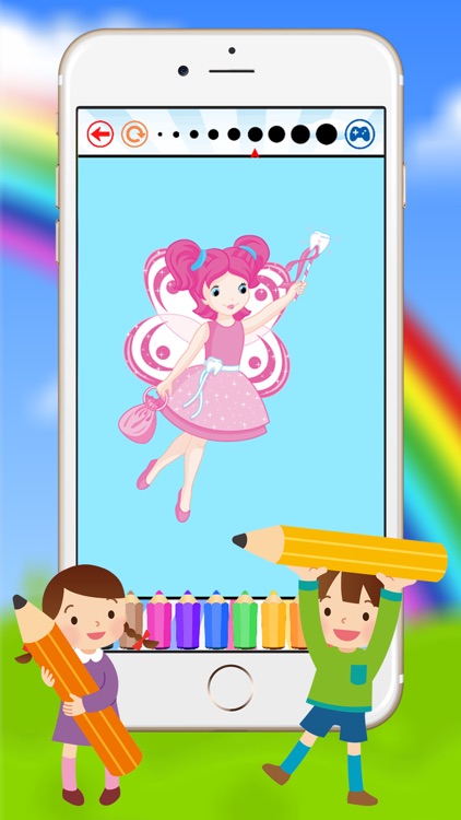 Fairy & Princess Coloring Book for Kids Preschool Toddler screenshot-4