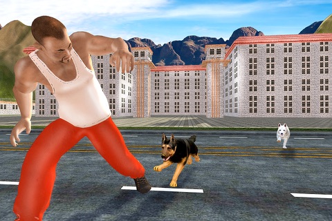 Police Dog Chase Prisoner Escape -  Real Hard Time Dog Fighting Against City Crime of Robbers & Criminals screenshot 4